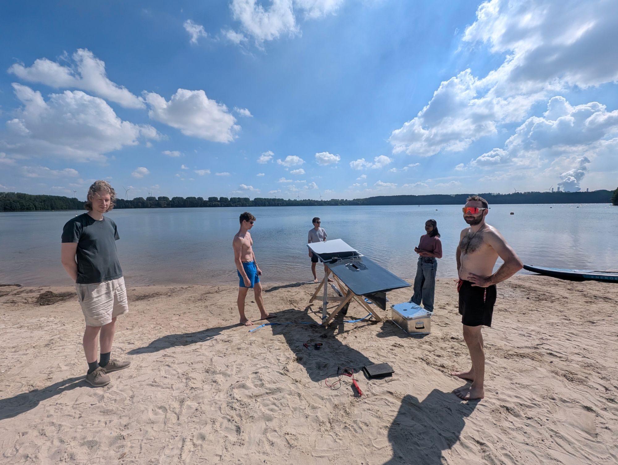 Our boat on Lake Blausteinsee