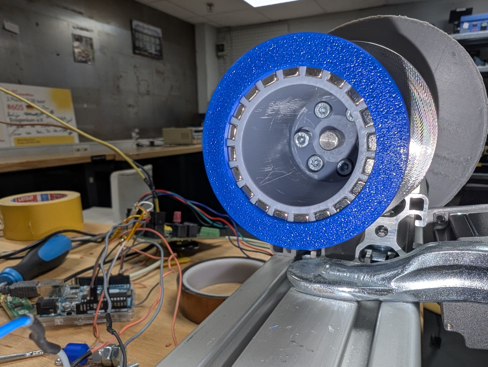 Magnetic coupling prototype on the test stand