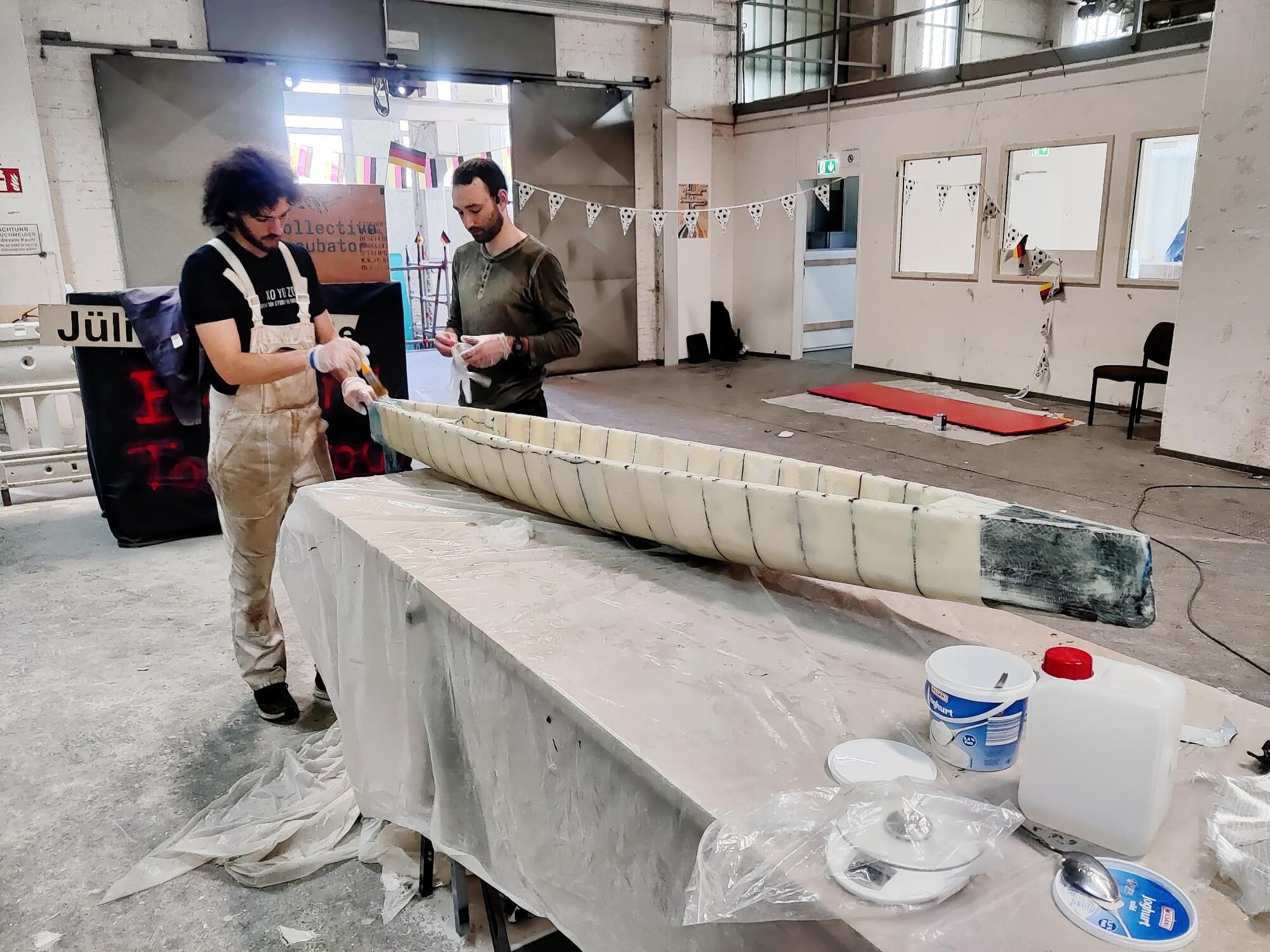 Prototype hull work on 27 June 2024